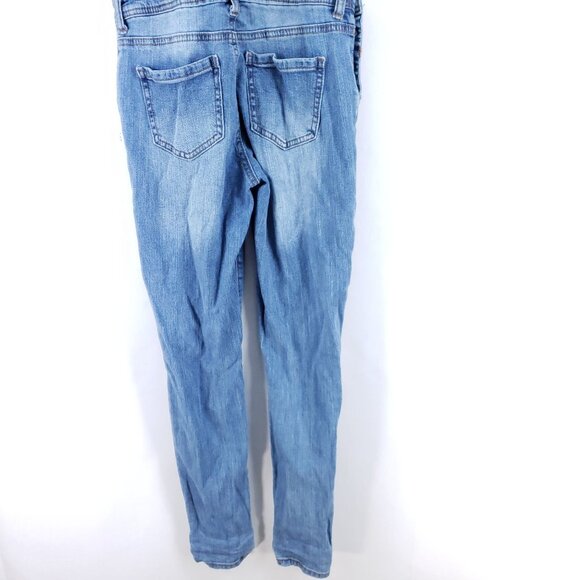 Vanilla Star Fashion Bib Overalls Women's Size Small Destroyed Stretch - Picture 4 of 10